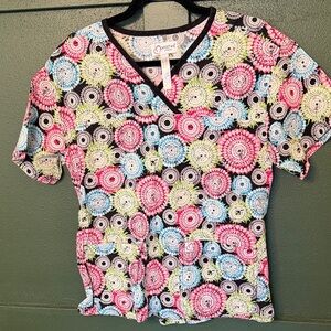 Peaches Uniform Scrub Top